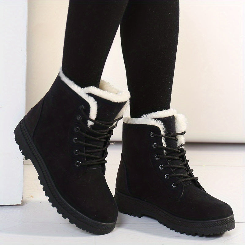 Dahlia™ Faux Fur Lace-Up Boots