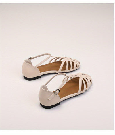 Golda™ Retro Buckled Flat Sandals