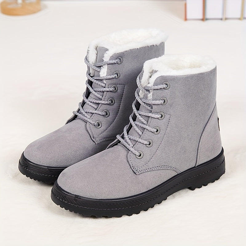 Dahlia™ Faux Fur Lace-Up Boots