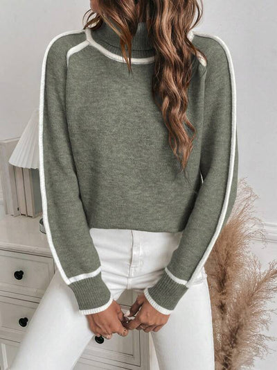 Avalon - Olive Cotton Jumper
