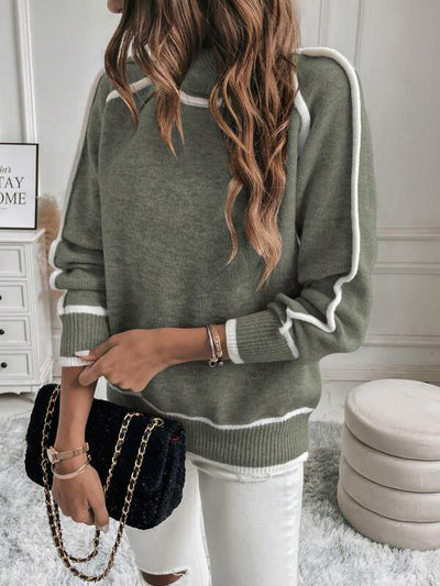 Avalon - Olive Cotton Jumper