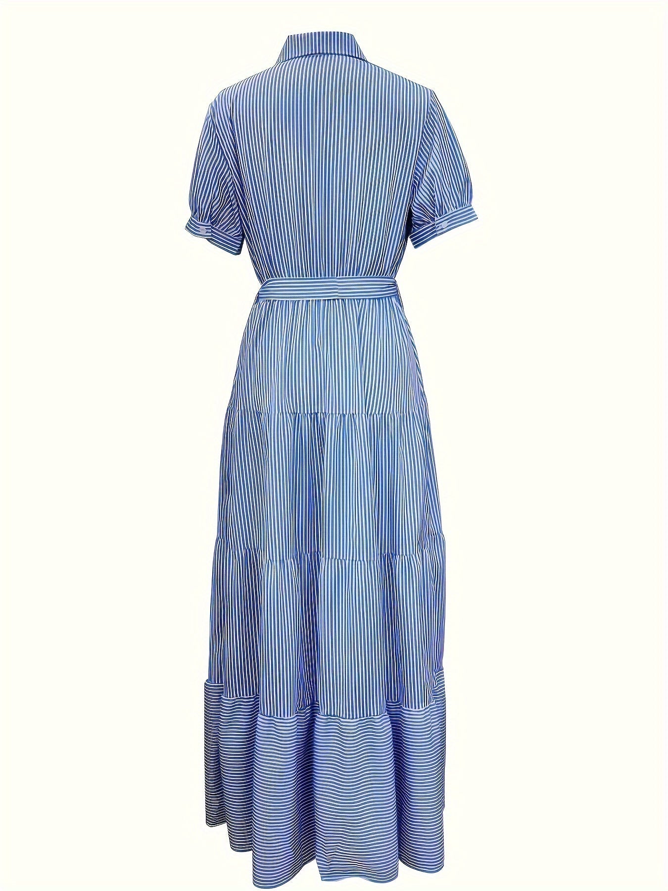 Briony – Belted Striped Shirt Dress