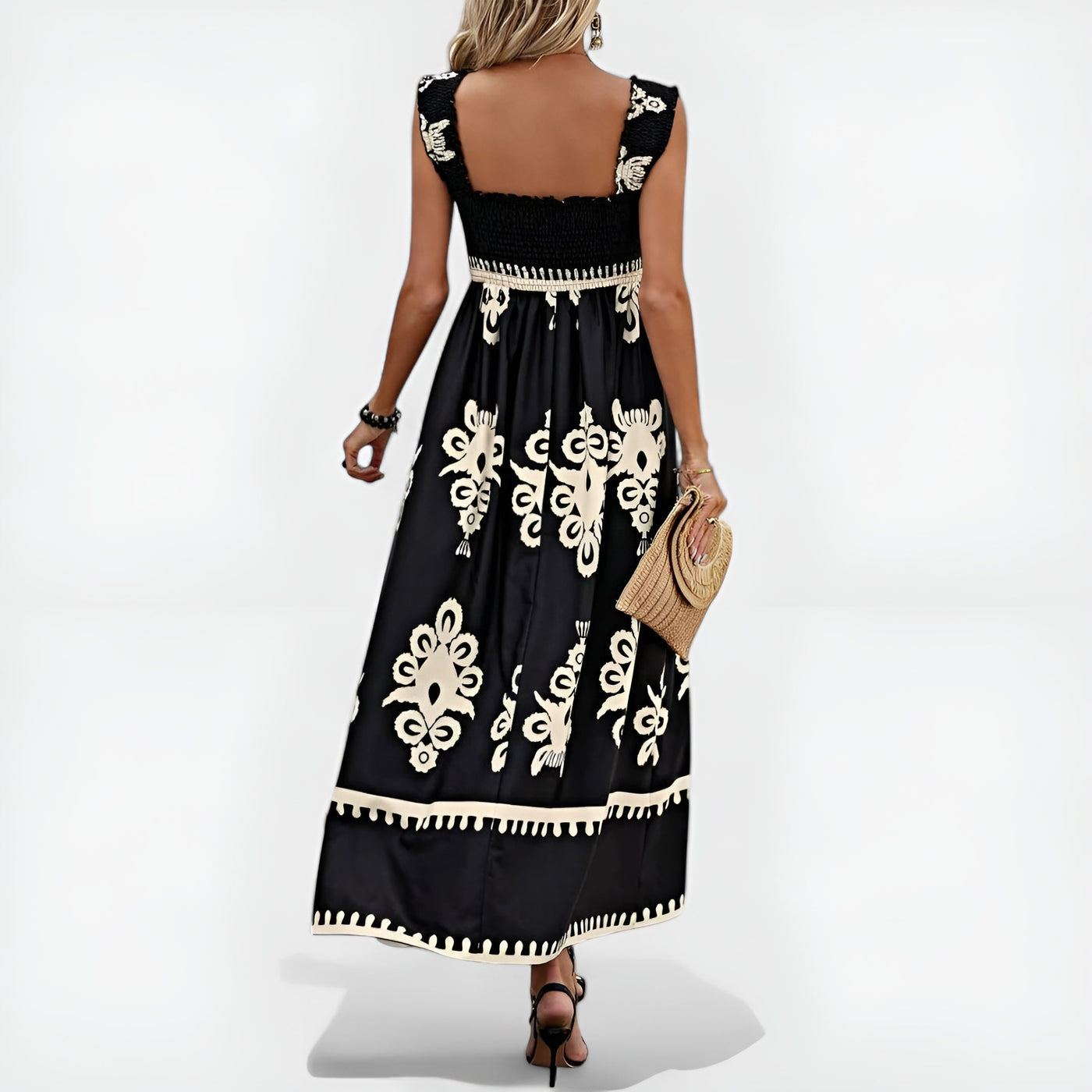 Blythe™ Boho Charm Smocked Maxi Dress