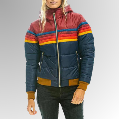 Faye™ Rainbow Stripe Zip Jacket