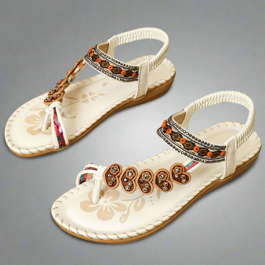Lumen™ Boho Chic Embellished Sandals