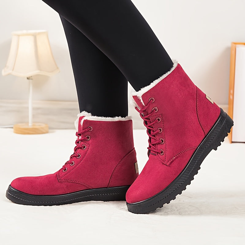 Dahlia™ Faux Fur Lace-Up Boots