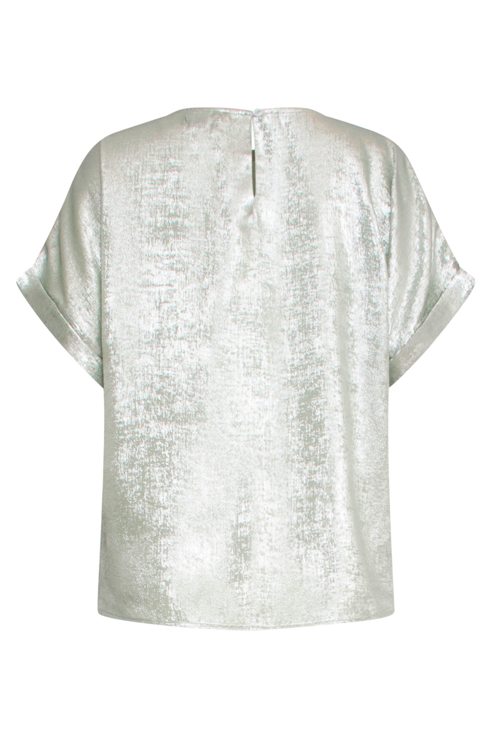 Light Metallic Top | Soft Green