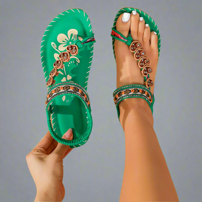 Lumen™ Boho Chic Embellished Sandals