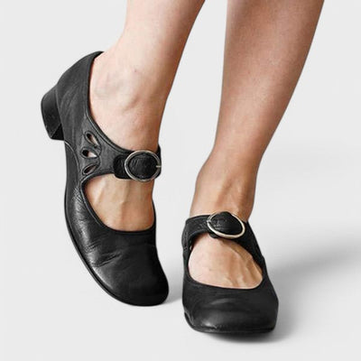 Keira™ Comfortable Low-Heel Strap Shoes