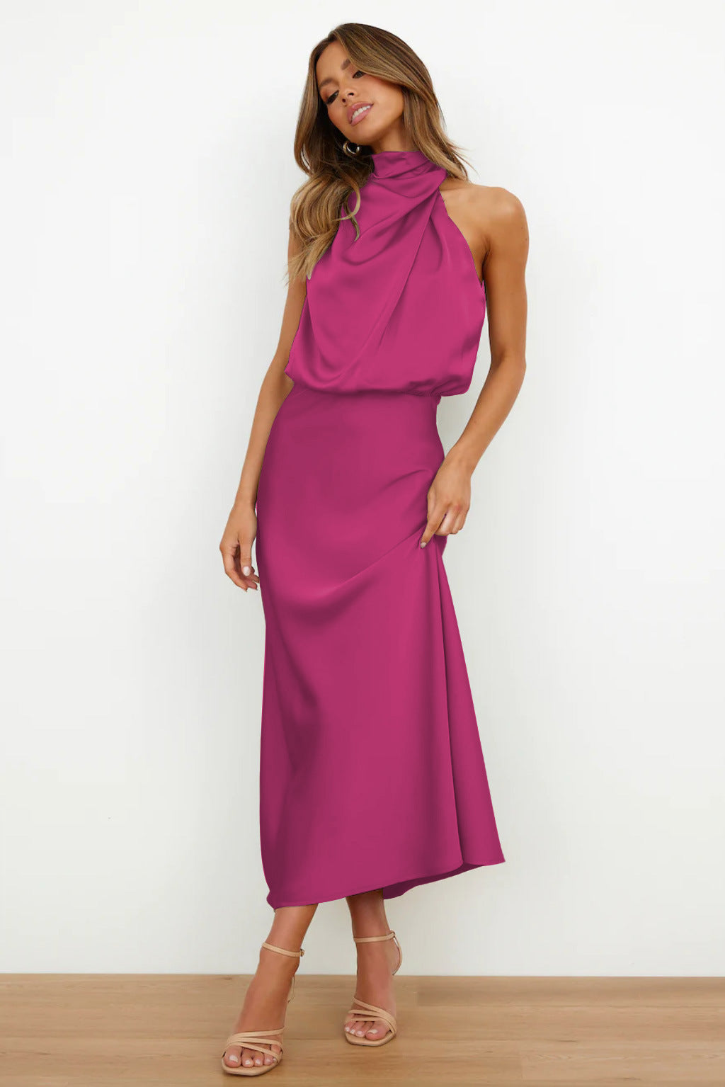 Helena™ Elegant Halter Dress