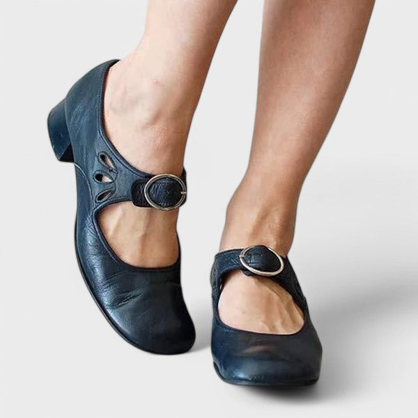 Keira™ Comfortable Low-Heel Strap Shoes