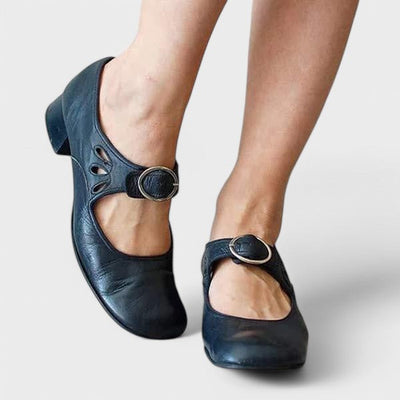 Keira™ Comfortable Low-Heel Strap Shoes