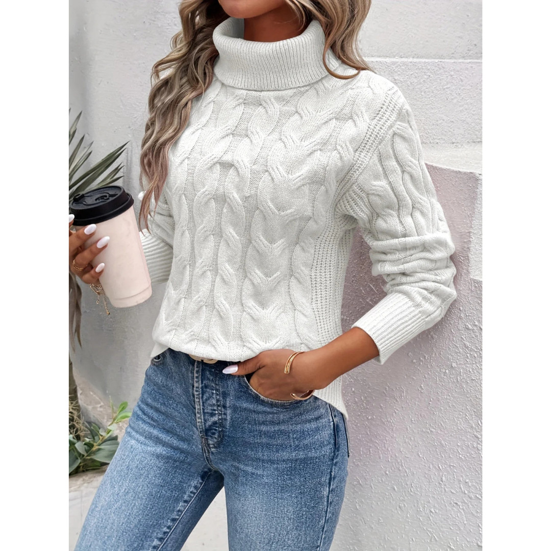 Ziva™ Elegant turtleneck jumper