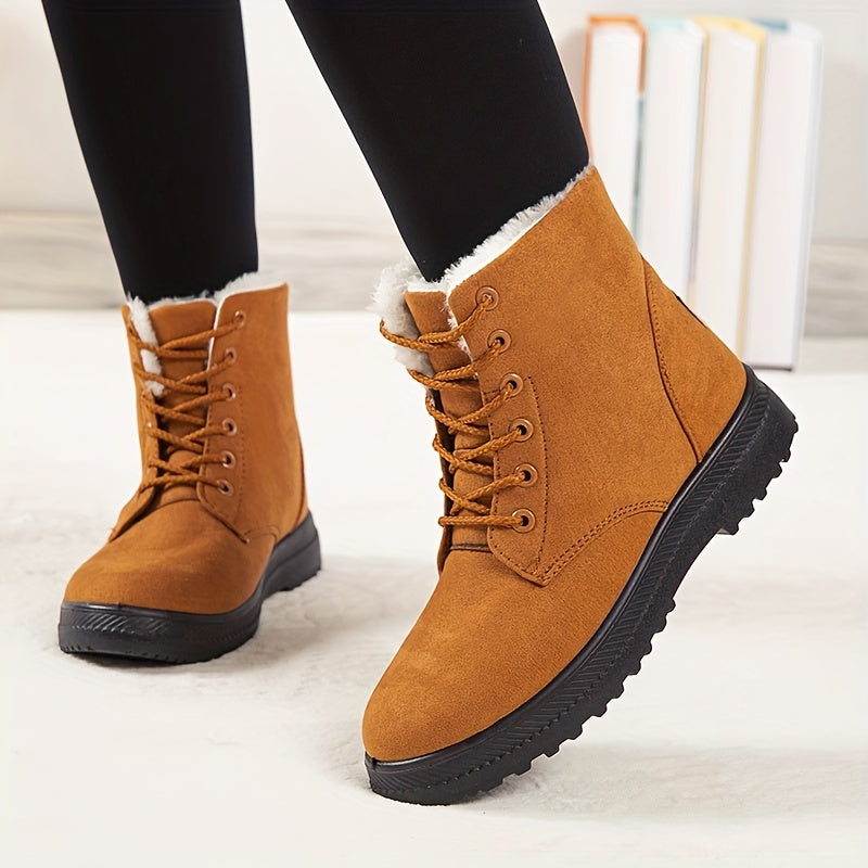 Dahlia™ Faux Fur Lace-Up Boots