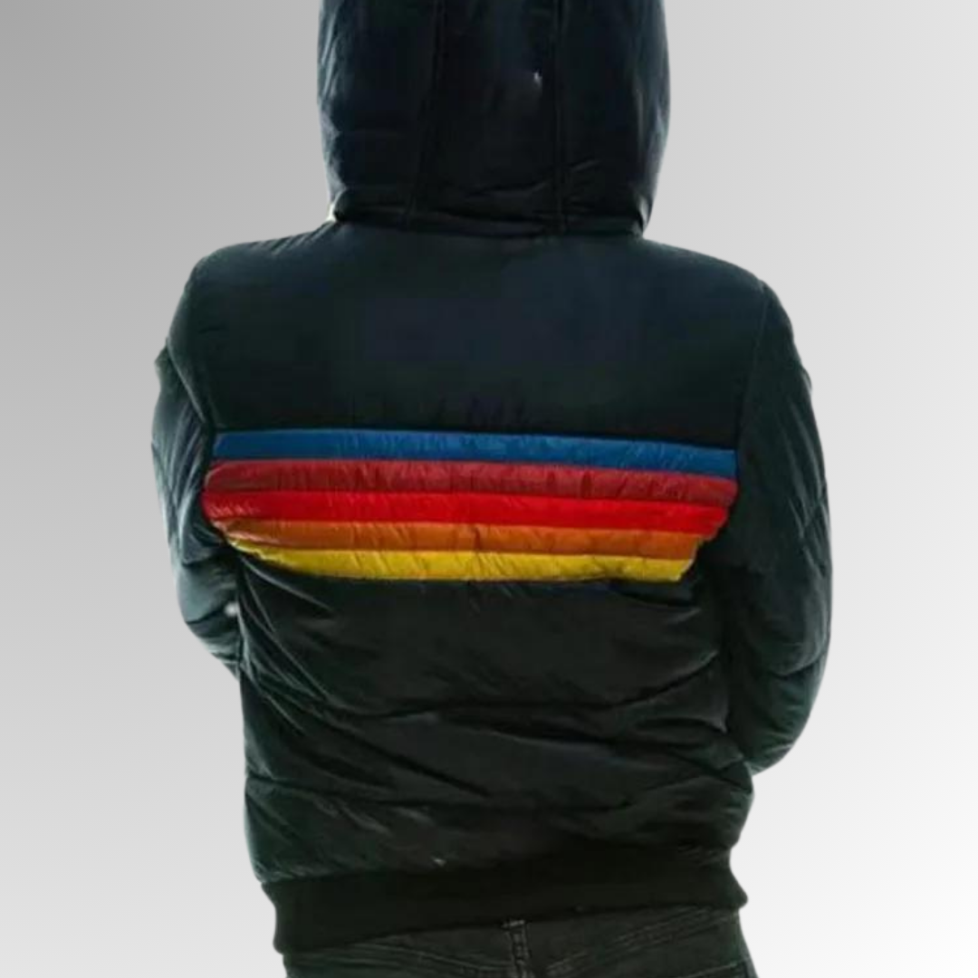 Faye™ Rainbow Stripe Zip Jacket