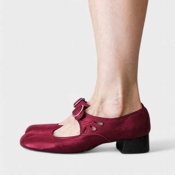Keira™ Comfortable Low-Heel Strap Shoes