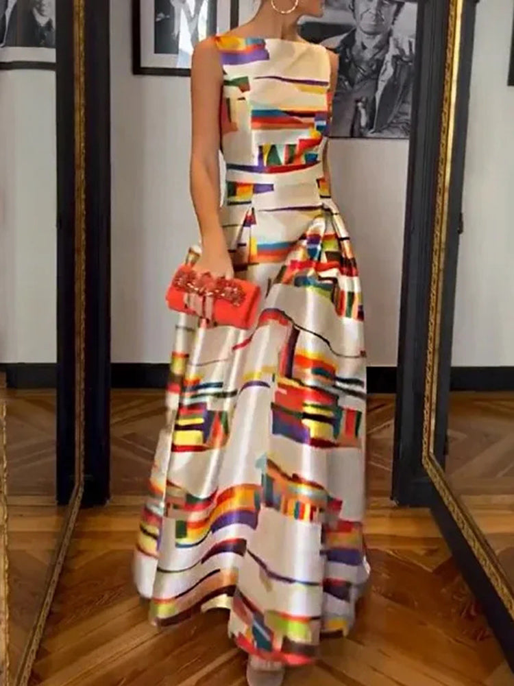 Isabeau™ Geometric Maxi Dress