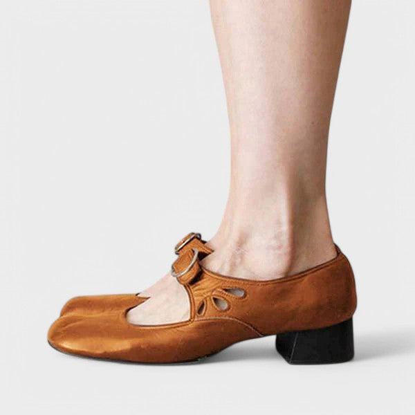 Keira™ Comfortable Low-Heel Strap Shoes