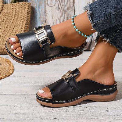 Jemima™ Block Heel Slip-On Sandals