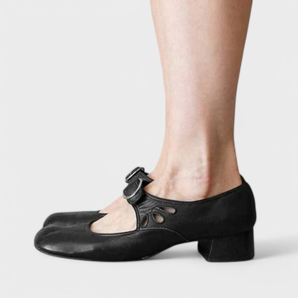 Keira™ Comfortable Low-Heel Strap Shoes