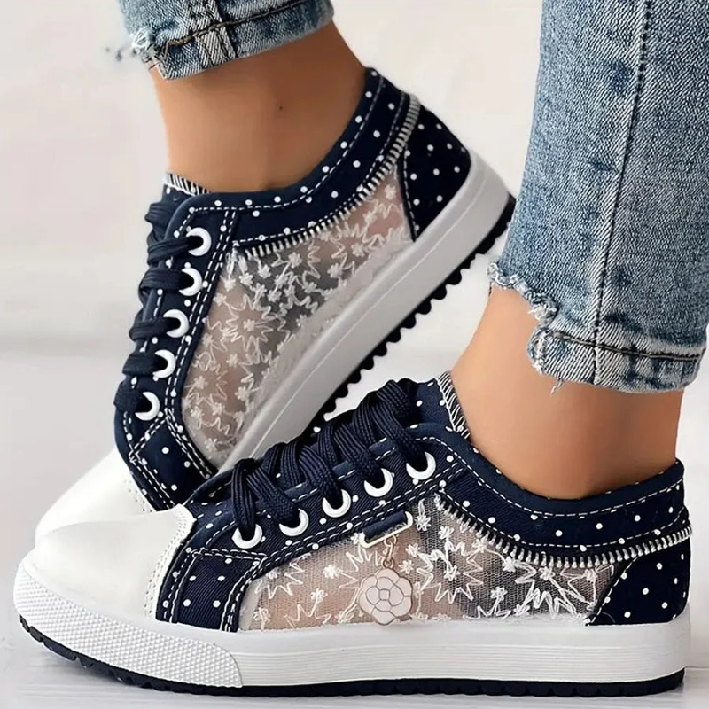 Jesslyn™ Floral Mesh Comfort Sneakers