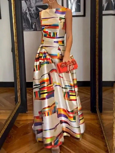 Isabeau™ Geometric Maxi Dress