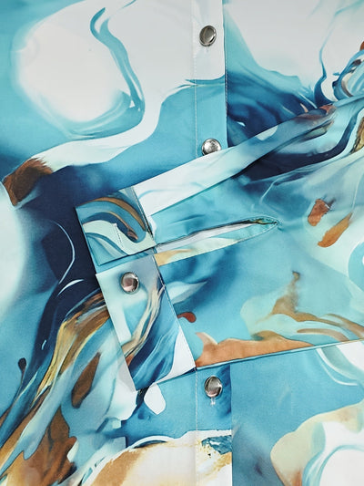 Summer – Abstract Print Shirt