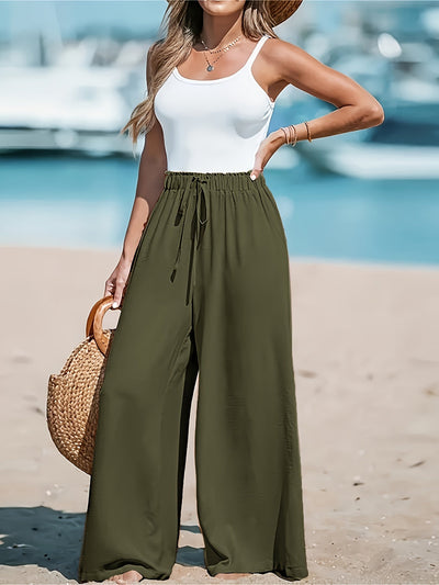 Maricruz – Wide-Leg Drawstring Trousers