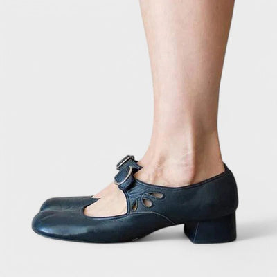 Keira™ Comfortable Low-Heel Strap Shoes