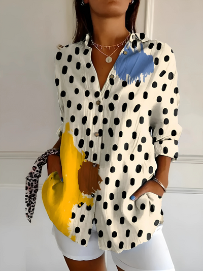 Yllona – Button-Up Relaxed Blouse