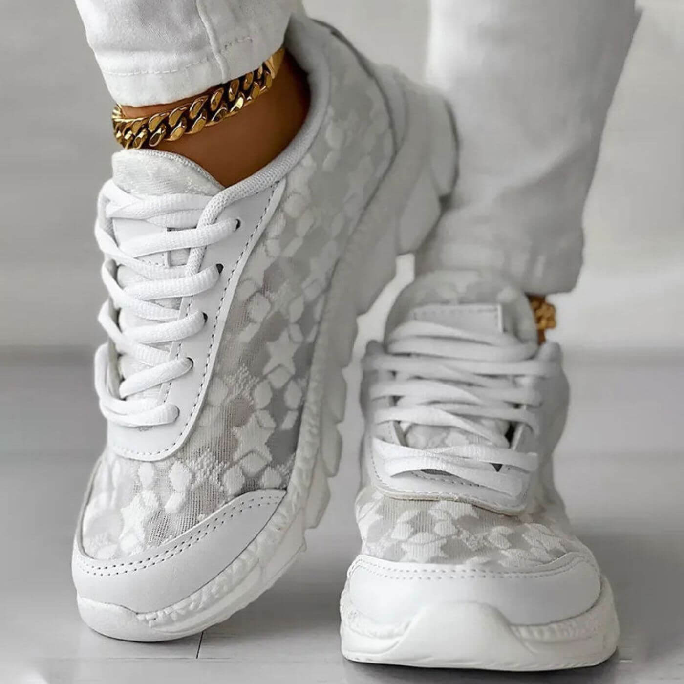 Dottie™ Breathable Orthopedic Lace Sneakers