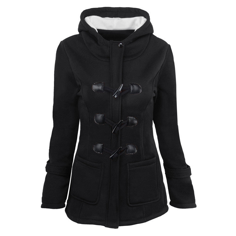 Henrietta™ Vintage Buckle Hooded Jacket