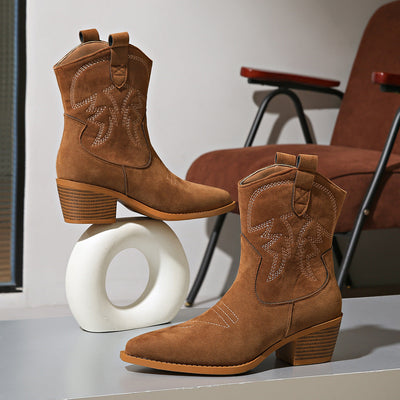 Henrietta™ Western Cowboy Ankle Boots