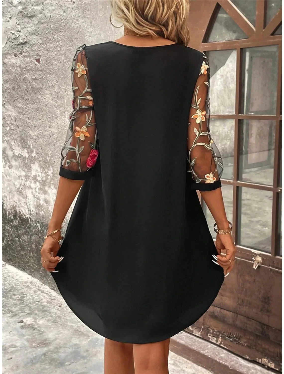 Georgia™ Mid Sleeve Printed Dress