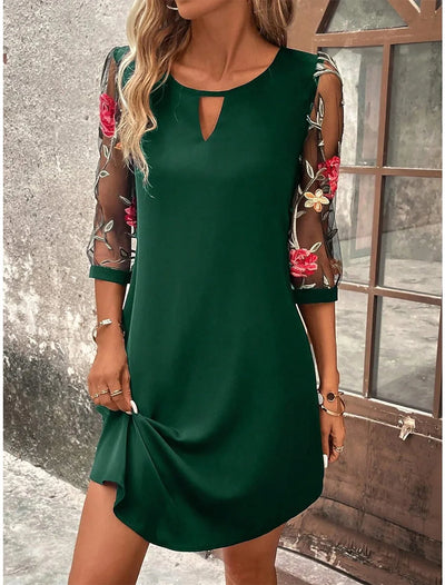 Georgia™ Mid Sleeve Printed Dress