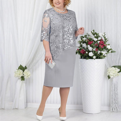 Celine™ Plus Size Midi Dress