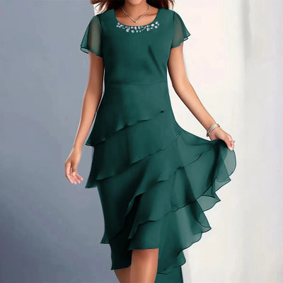 Bria™ Ruffles Layered Elegant Dress