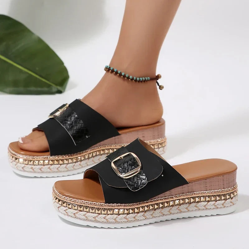 Tahlia™ SoftStep Espadrille Slides