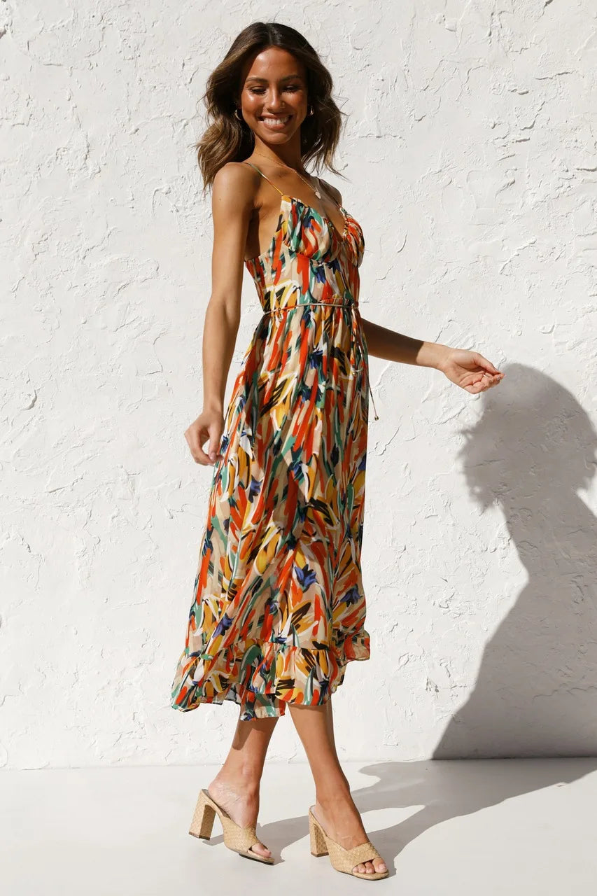 Fallon™ Bohemian Print Summer Dress