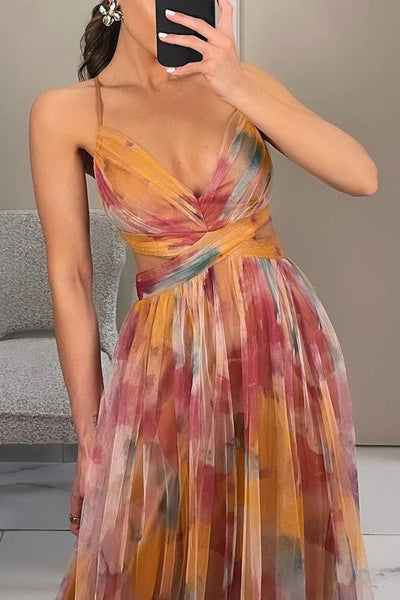 Adeline™ Elegant Spaghetti Strap Dress