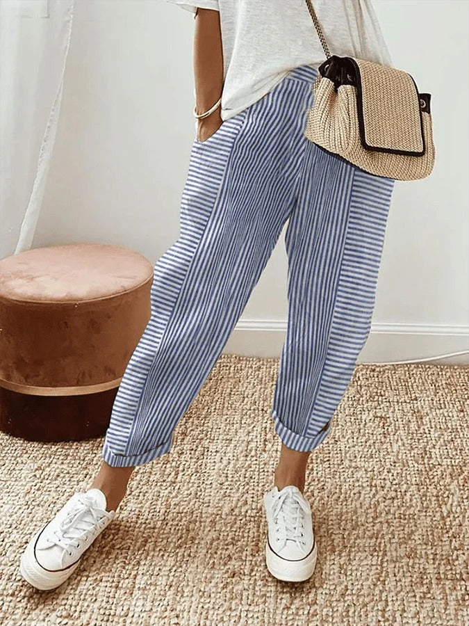 Rory – Striped Relaxed Trousers
