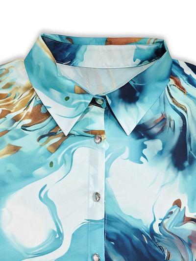 Summer – Abstract Print Shirt