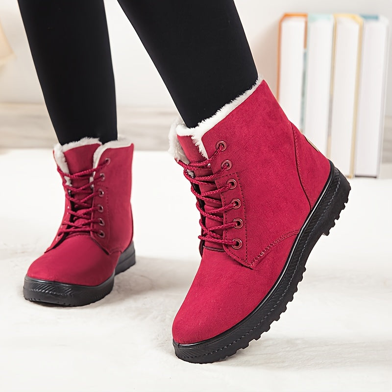 Dahlia™ Faux Fur Lace-Up Boots