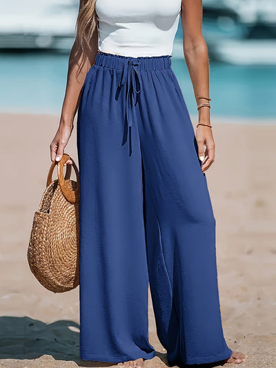 Maricruz – Wide-Leg Drawstring Trousers