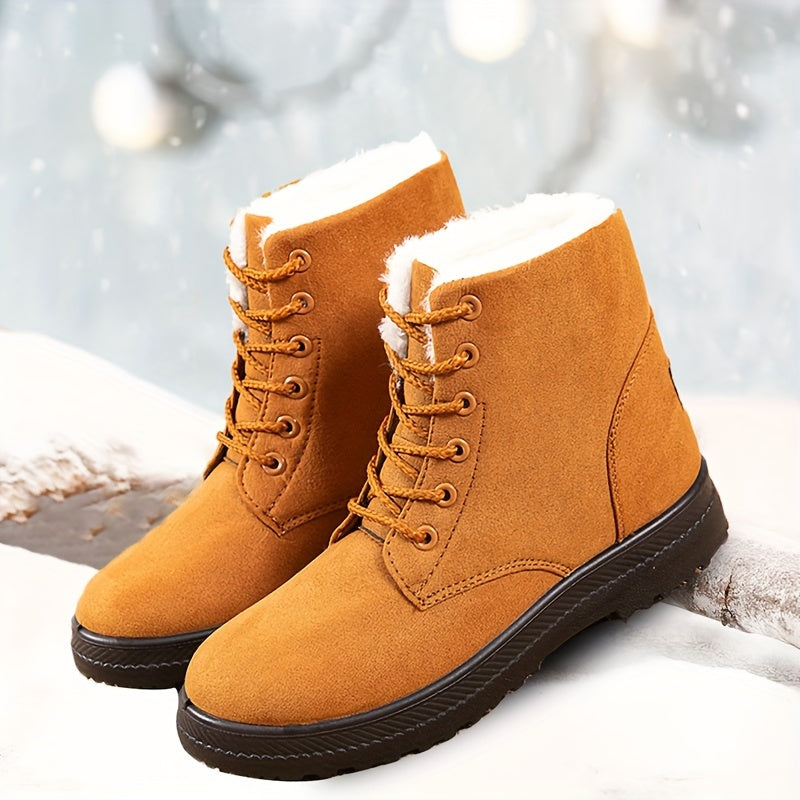 Dahlia™ Faux Fur Lace-Up Boots