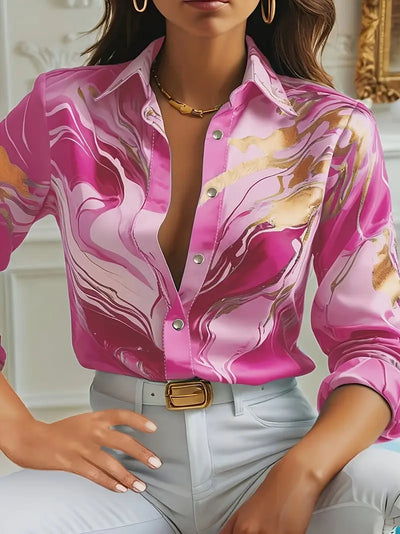 Summer – Abstract Print Shirt