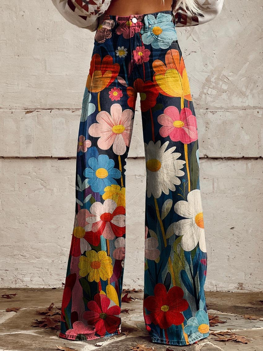 Léna - Cheerful Floral Pants